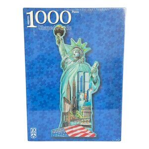 NEW Sealed! FX Schmid Statue of Liberty Shaped 1000 Piece Jigsaw Puzzle